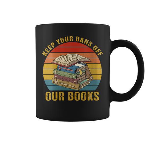 Keep Your Bans Off Our Books Booker Apparel Graphic Print Coffee Mug - Bookorys UK