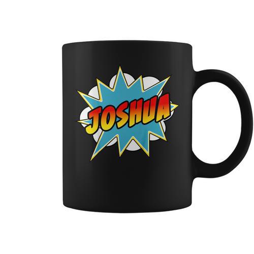 Kids Boys Joshua Comic Book Superhero Name Graphic Print Coffee Mug - Bookorys CA