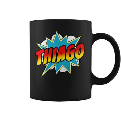 Kids Boys Thiago Comic Book Superhero Name Graphic Print Coffee Mug - Bookorys UK