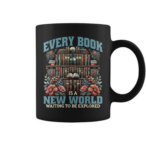 Librarian Bookworm Library Day Reading Books Graphic Print Coffee Mug - Bookorys AU