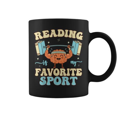 Librarian Reading Is My Favorite Sport Book Lover Graphic Print Coffee Mug - Bookorys UK