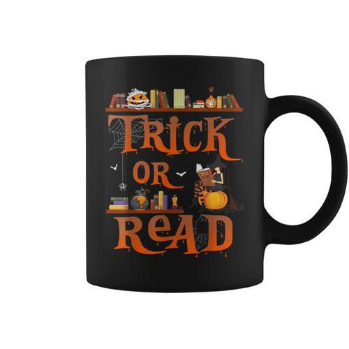 Librarian Trick Or Read Library Event Halloween Book Lovers Graphic Print Coffee Mug - Bookorys AU