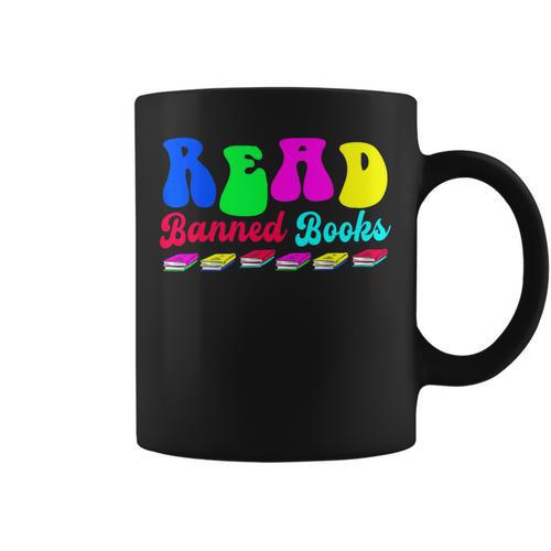 Library Read Banned Books Graphic Print Coffee Mug - Bookorys AU