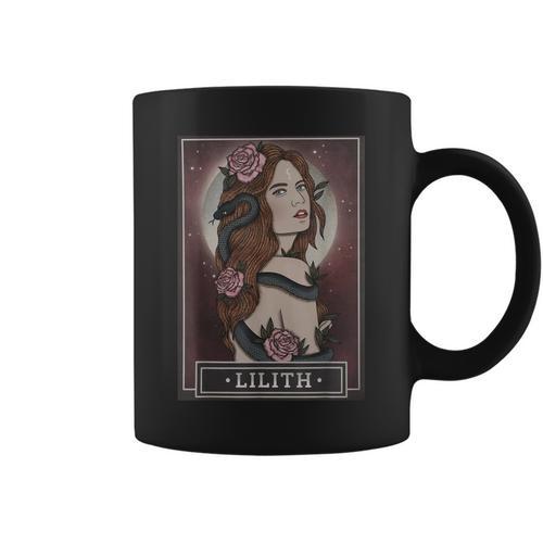 Lilith Goddess Tarot Card Book Of Shadows Graphic Print Coffee Mug - Bookorys AU