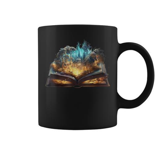Magical Book Graphic Print Coffee Mug - Bookorys