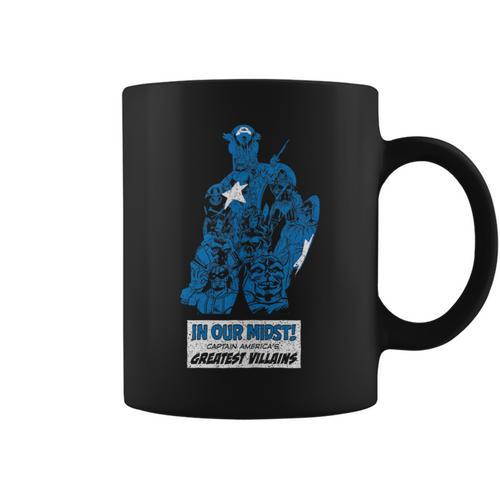 Marvel Captain America’s Greatest Villains Retro Comic Book Graphic Print Coffee Mug - Bookorys CA