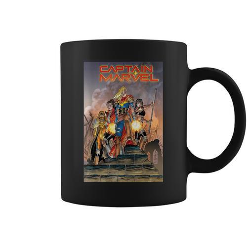 Marvel Comixology Captain Marvel Revolution Comic Book Cover Graphic Print Coffee Mug - Bookorys UK