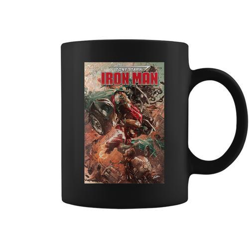 Marvel Comixology Iron Man Stark Realities Comic Book Cover Graphic Print Coffee Mug - Bookorys