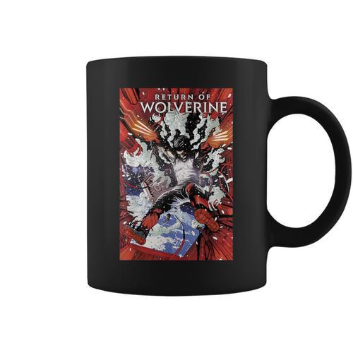 Marvel Comixology Return Of Wolverine Comic Book Cover Graphic Print Coffee Mug - Bookorys