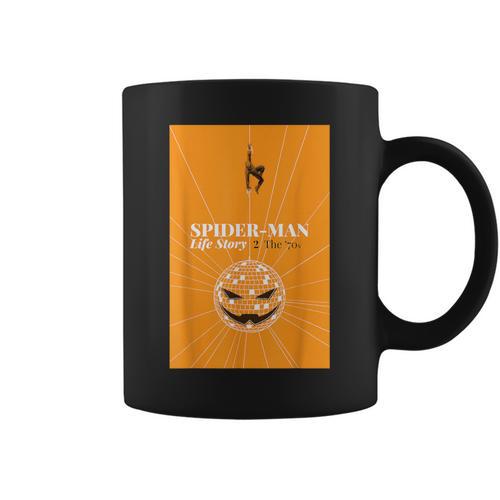 Marvel Spider-Man Life Story The 70's Comic Book Cover Graphic Print Coffee Mug - Bookorys DE