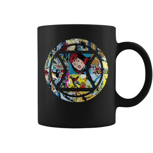 Marvel Widow Retro Comic Book Filled Spy Icon Graphic Print Coffee Mug - Bookorys