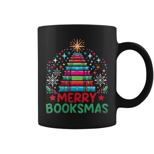 Merry Booksmas Librarian Library Book Reading Books Graphic Print Coffee Mug - Bookorys AU