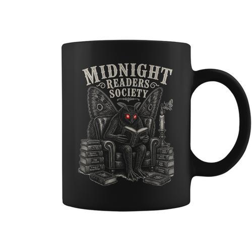 Midnight Readers Society Aesthetic Bookish Graphic Print Coffee Mug - Bookorys CA