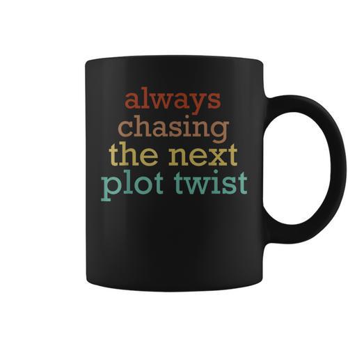Plot Twists Mystery Book Lover Reading Literary Bookish Graphic Print Coffee Mug - Bookorys CA
