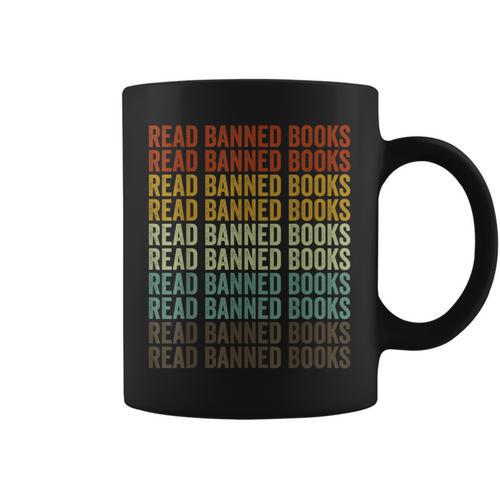 Read Banned Books Book Lover Reader Rainbow Banned Books Graphic Print Coffee Mug - Bookorys