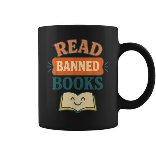 Read Banned Books Freedom To Read Graphic Print Coffee Mug - Bookorys UK