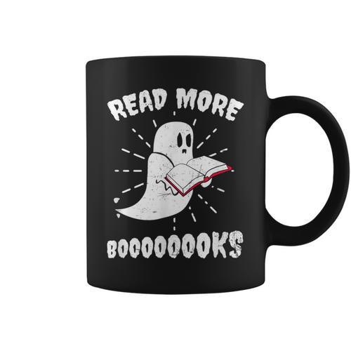 Read More Books Booooks Teacher Halloween For Men Women Graphic Print Coffee Mug - Bookorys DE