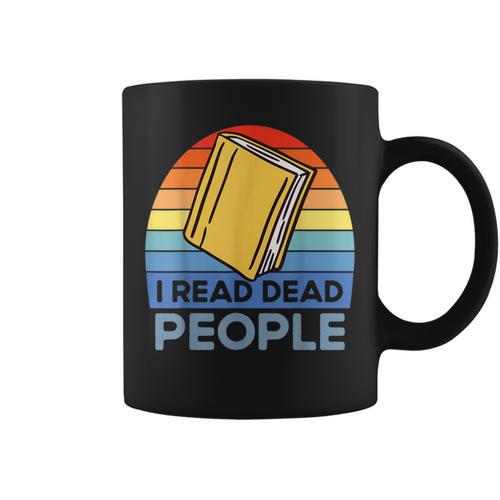 I Read Dead People Book Nerds Reading Graphic Print Coffee Mug - Bookorys
