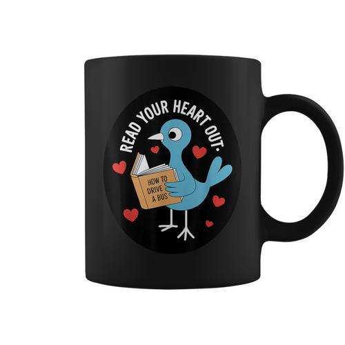 Read Your Heart Out How To Drive A Bus Book Lover Reading Graphic Print Coffee Mug - Bookorys UK