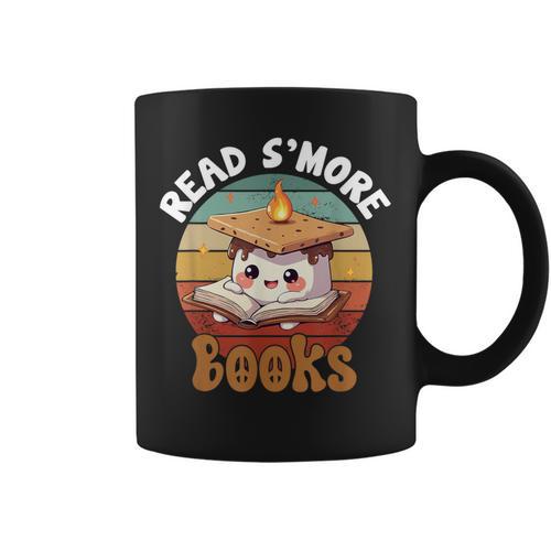 Read S'More Book Marshmallow Book Reading Lover Graphic Print Coffee Mug - Bookorys DE