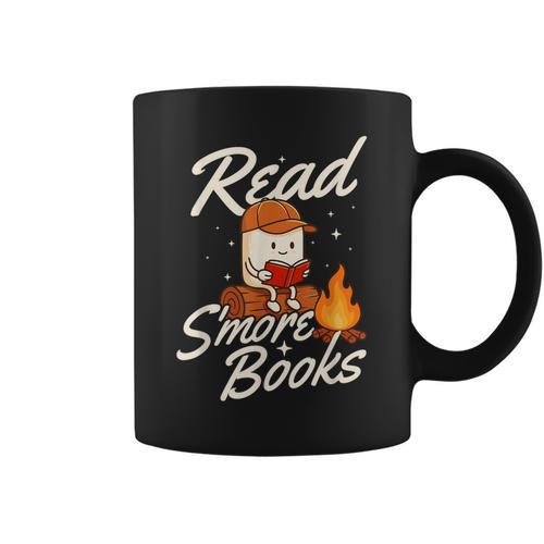 Read S'More Books Book Lover Reading Bookworm Reader Graphic Print Coffee Mug - Bookorys CA