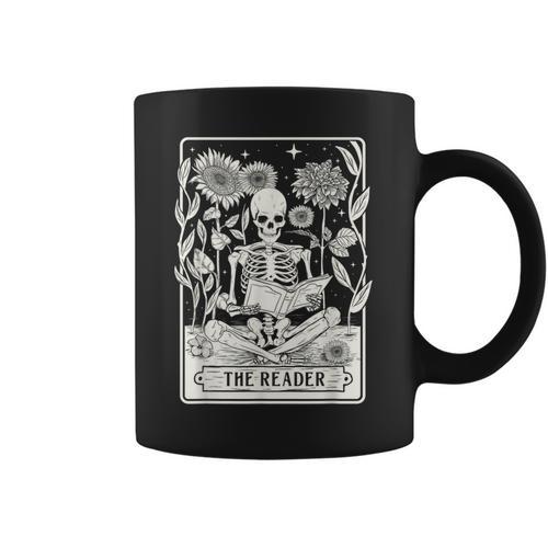 The Reader Book Lover Reading Bookworm Reader Graphic Print Coffee Mug - Bookorys