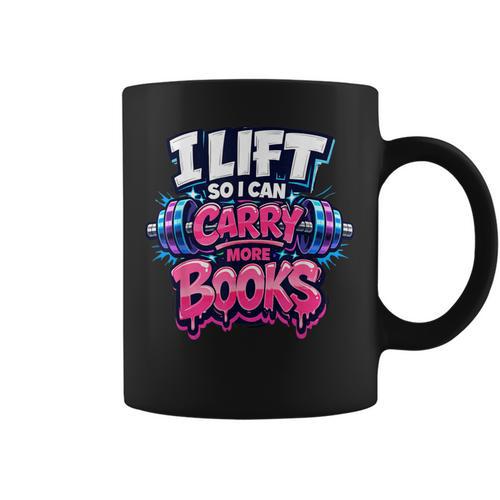 Reader Workout Lift More Books Reading Lover Humor Graphic Print Coffee Mug - Bookorys UK