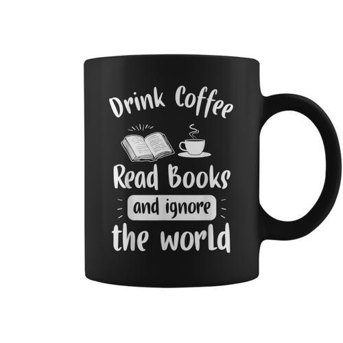 Reading Book Literature Library T-Shirt Graphic Print Coffee Mug - Bookorys AU
