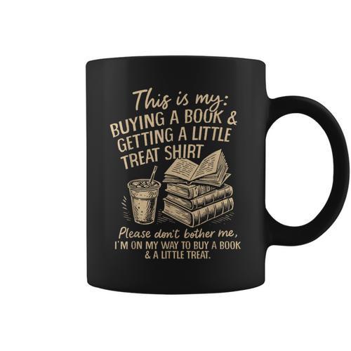 Reading Bookish Book Club Caffeinated Books & Coffee Lover Graphic Print Coffee Mug - Bookorys AU
