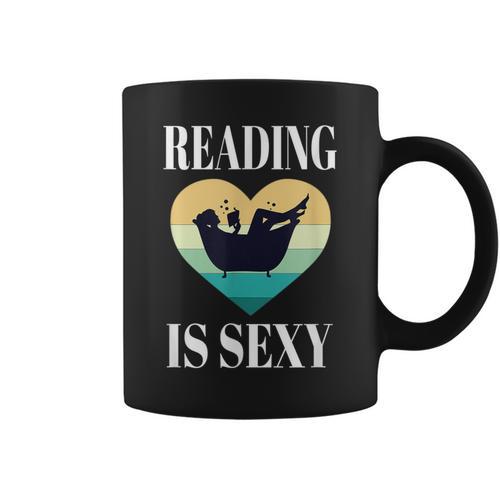 Reading Books In Bathtub Bathing Sexy Bookworm Reading Rats Graphic Print Coffee Mug - Bookorys UK