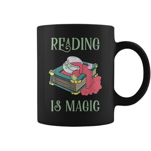 Reading Is Magic Book Reader Graphic Print Coffee Mug - Bookorys CA