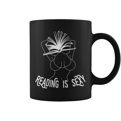 Reading Is The New Sexy For Book Lovers Graphic Print Coffee Mug - Bookorys DE