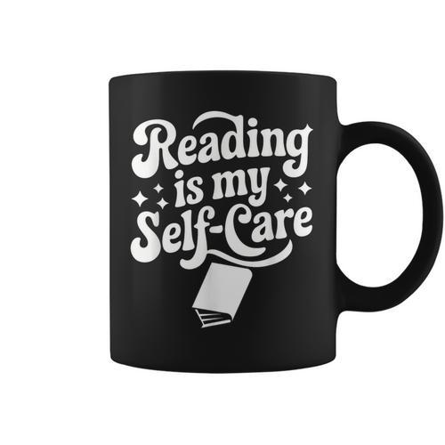 Reading Is My Self-Care Cozy Book Lover Tee Graphic Print Coffee Mug - Bookorys DE