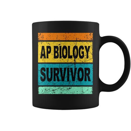 Retro AP Biology Shirt AP Biology Survivor Prep Book Study Graphic Print Coffee Mug - Bookorys UK