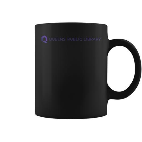 Retro Queens Public Library NY New York Book Lover Graphic Print Coffee Mug - Bookorys UK