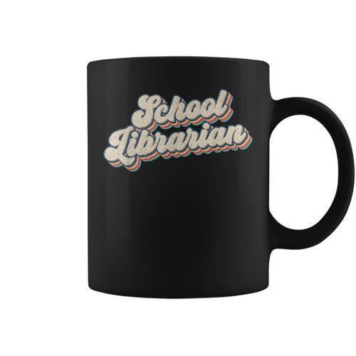 School Librarian Library Worker Bookworm Book Cataloger Graphic Print Coffee Mug - Bookorys