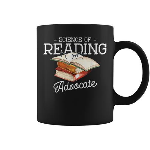 Science Of Reading Advocate Books Literature Book Reader Graphic Print Coffee Mug - Bookorys CA
