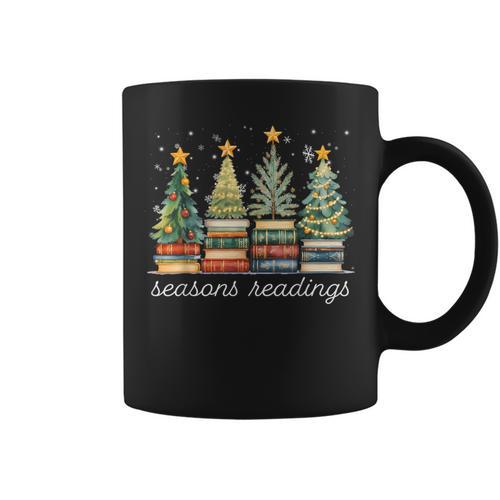 Seasons Readings All Booked For Christmas Book Reading Lover Graphic Print Coffee Mug - Bookorys