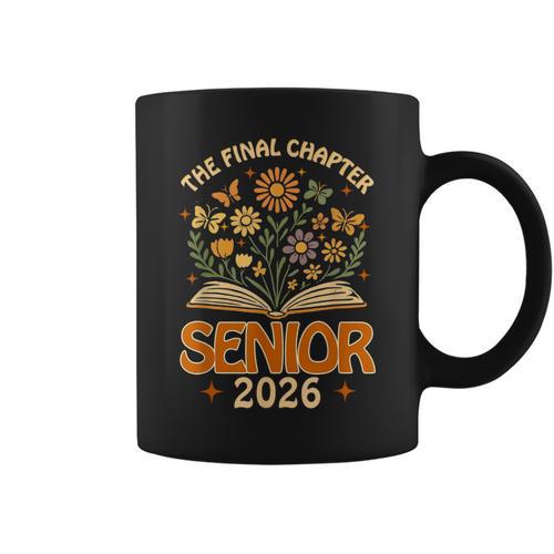 Senior 2026 Final Chapter Retro Book Lover Last First Day Graphic Print Coffee Mug - Bookorys DE