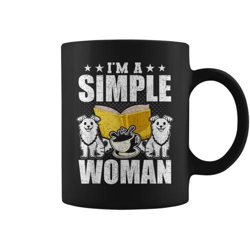 I Am a Simple Woman Book Lover Read Graphic Print Coffee Mug - Bookorys