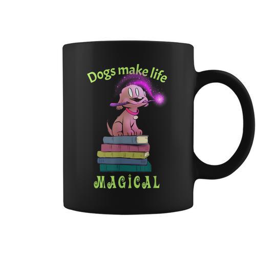 Sophie Magic Wand Dog Wizard Books Graphic Print Coffee Mug - Bookorys