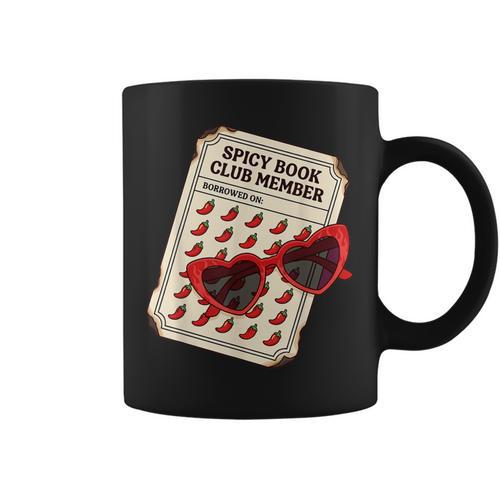 Spicy Book Club Member Romance Fantasy Reader Bookish Graphic Print Coffee Mug - Bookorys