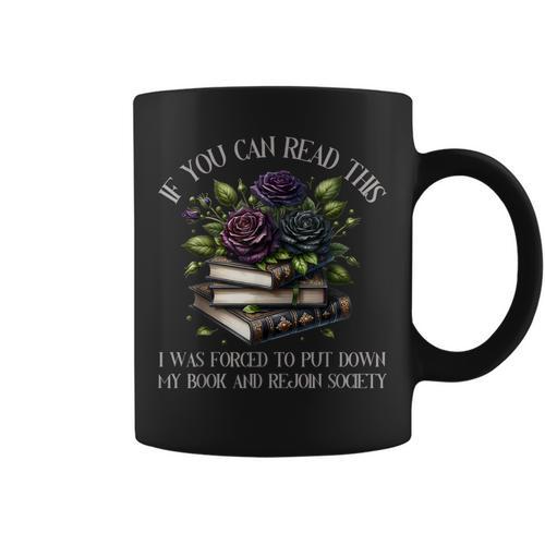 Spicy Books Put Down My Book Dark Romance Merch Bookish Graphic Print Coffee Mug - Bookorys