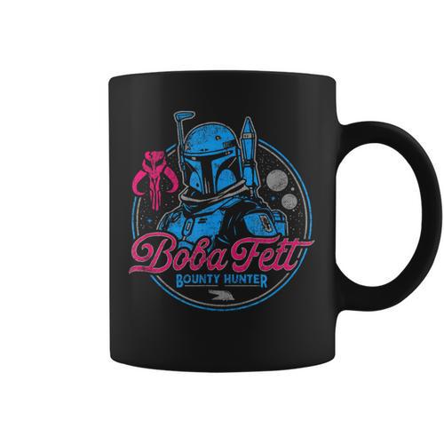 Star Wars The Book Of Boba Fett Neon Logo Graphic Print Coffee Mug - Bookorys UK