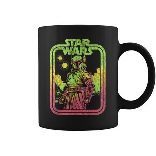 Star Wars The Book Of Boba Fett Retro Poster Graphic Print Coffee Mug - Bookorys CA