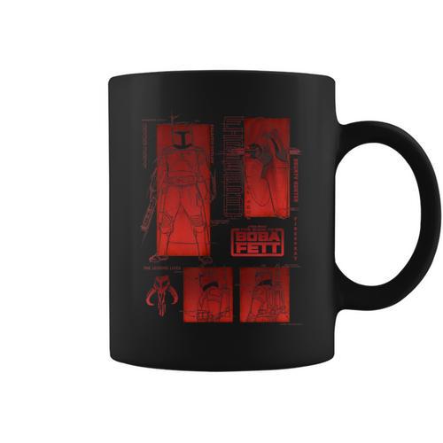 Star Wars The Book Of Boba Fett Sketch Panels Graphic Print Coffee Mug - Bookorys