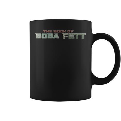 Star Wars The Book Of Boba Fett Text Logo Graphic Print Coffee Mug - Bookorys