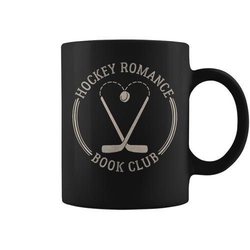 Threadless Grey Sky Chai Hockey Romance Book Club Graphic Graphic Print Coffee Mug - Bookorys