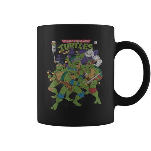 TMNT Comic Book Cover Group Shot Graphic Print Coffee Mug - Bookorys