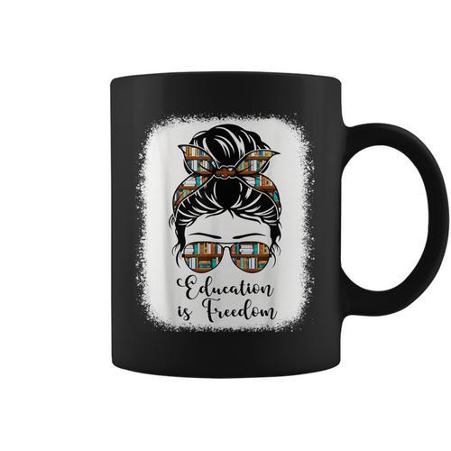 History Education Is Freedom Books African American Graphic Print Coffee Mug - Bookorys